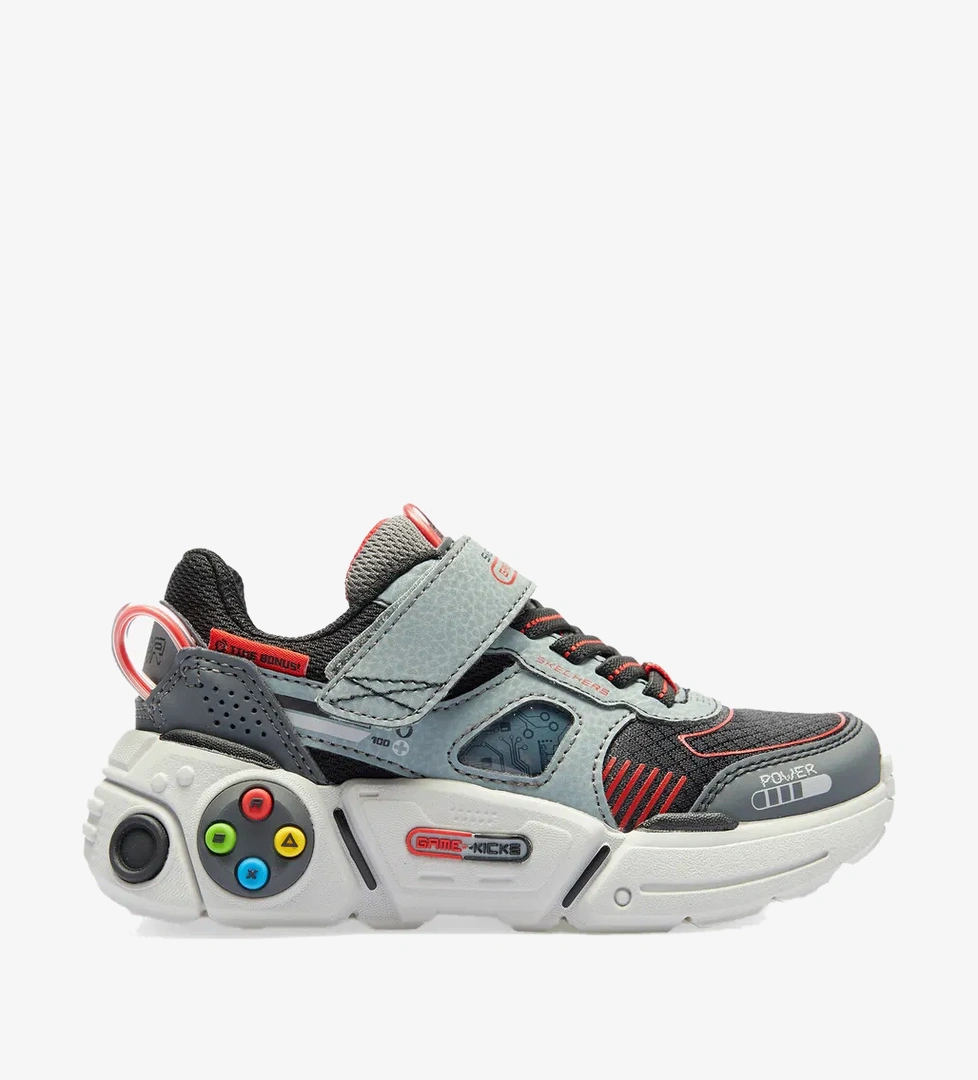 Skechers Skechers Game Kicks Gametronix 2.0 Çocuk Gri Spor Ayakkabı model görseli
