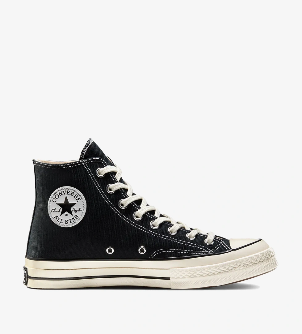 Converse Chuck 70 Hi Unisex Siyah Sneaker - Görsel 1