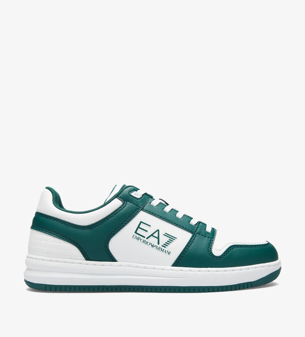 Emporio Armani Erkek Beyaz/Yeşil Sneaker