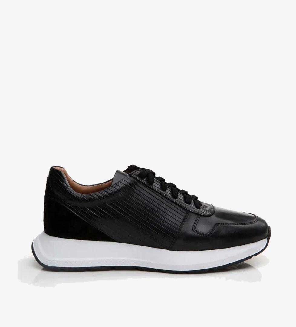 Hotiç Erkek Deri Kahverengi Siyah Spor Ayakkabı model görseli