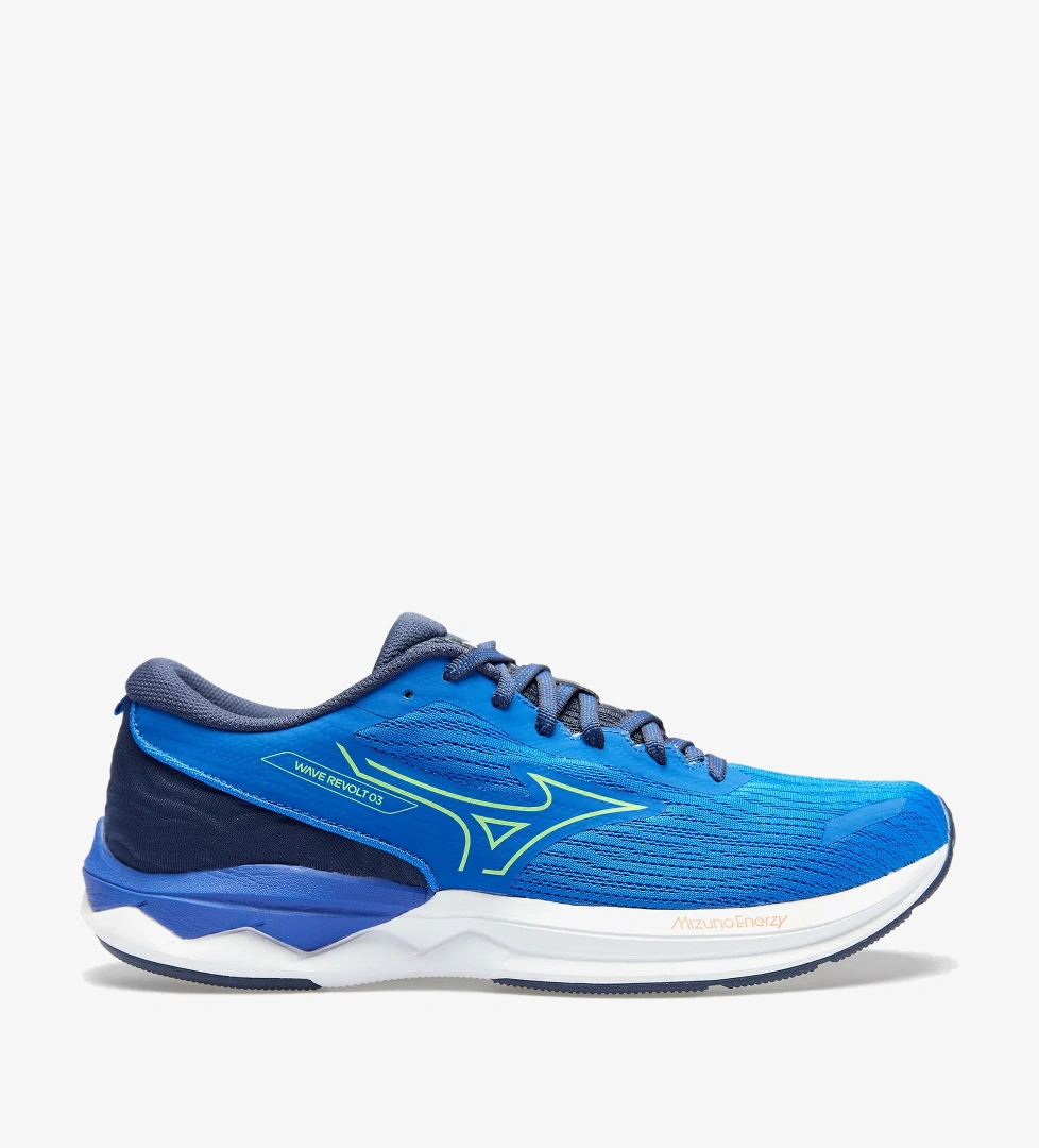 Mizuno Mizuno Wave Revolt 3 Erkek Mavi Koşu Ayakkabısı model görseli