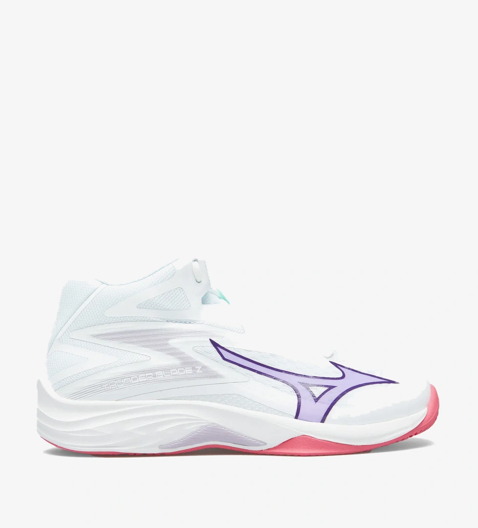 Mizuno Thunder Blade Z Mid Kadın Beyaz Voleybol Ayakkabısı - Görsel 1