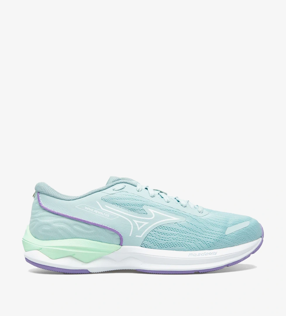 Mizuno Mizuno Wave Revolt 3 Kadın Gri Koşu Ayakkabısı model görseli