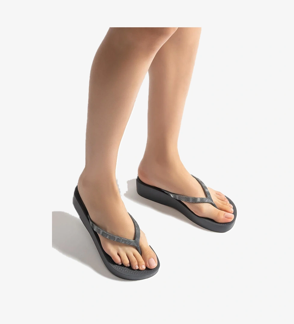 Mesh X Kadın Parmak Arası Terlik Siyah-Gri 35/40 - Görsel 1