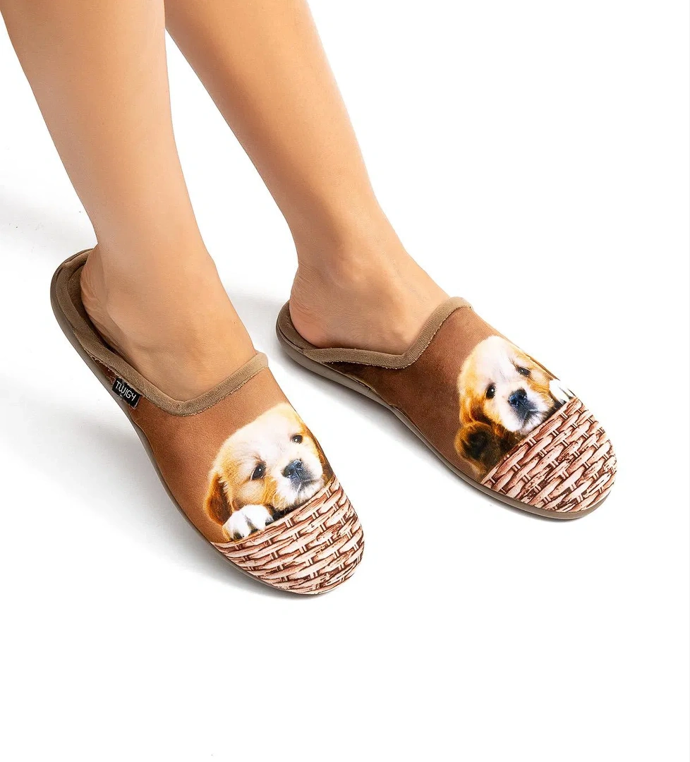 Felicita Kadın Ev Terliği Kahverengi 36/41 - Görsel 1