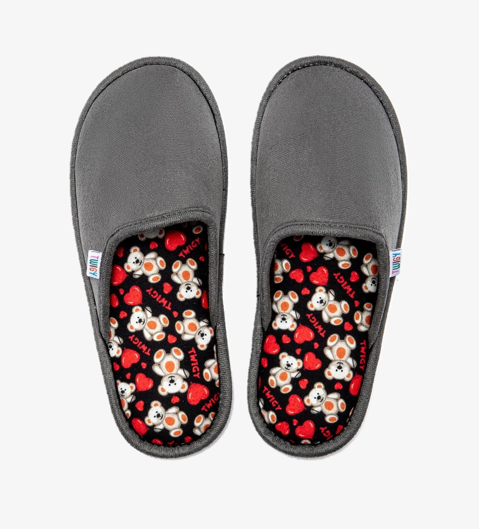 Amore Kadın Ev Terliği Gri 36/41 - Görsel 1