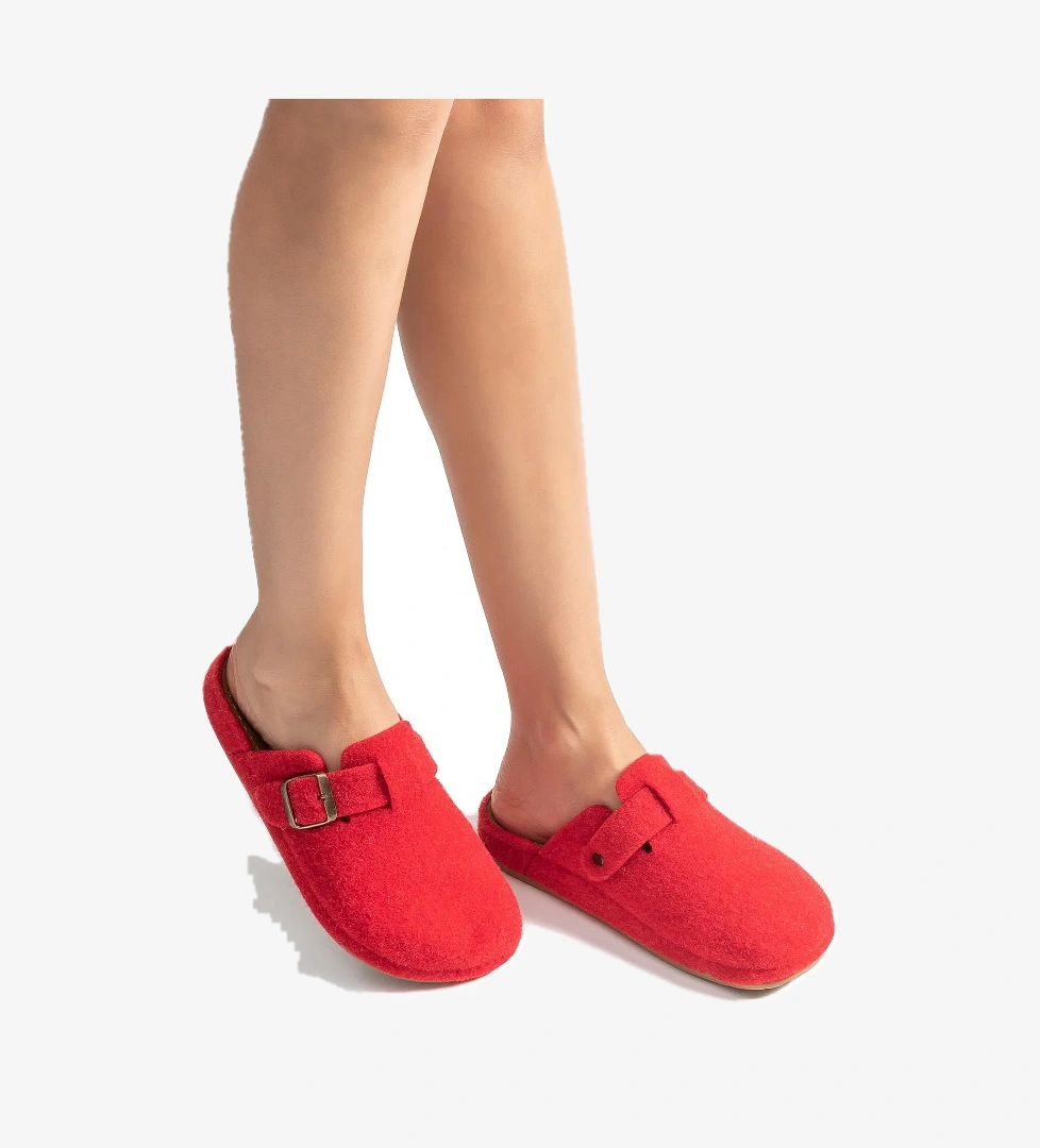 Twigy Tuana Kadın,Garson Boy Ev Terliği Kırmızı 36/40 model görseli