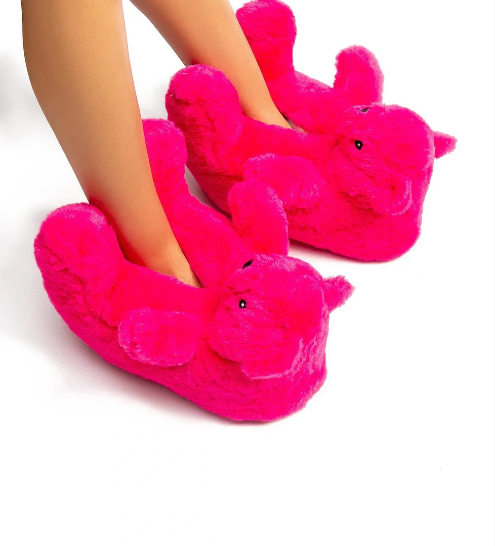 Pookie Kadın Hayvanlı Panduf Fuşya 36/41 - Görsel 1