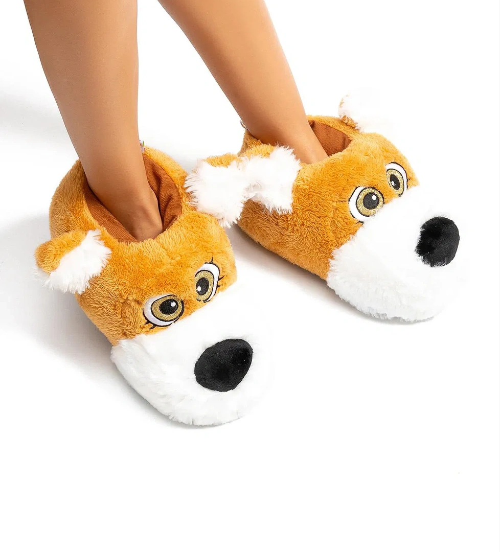 Twigy Lulu Kadın, Garson Boy Hayvanlı Panduf Kahverengi 36/41 model görseli