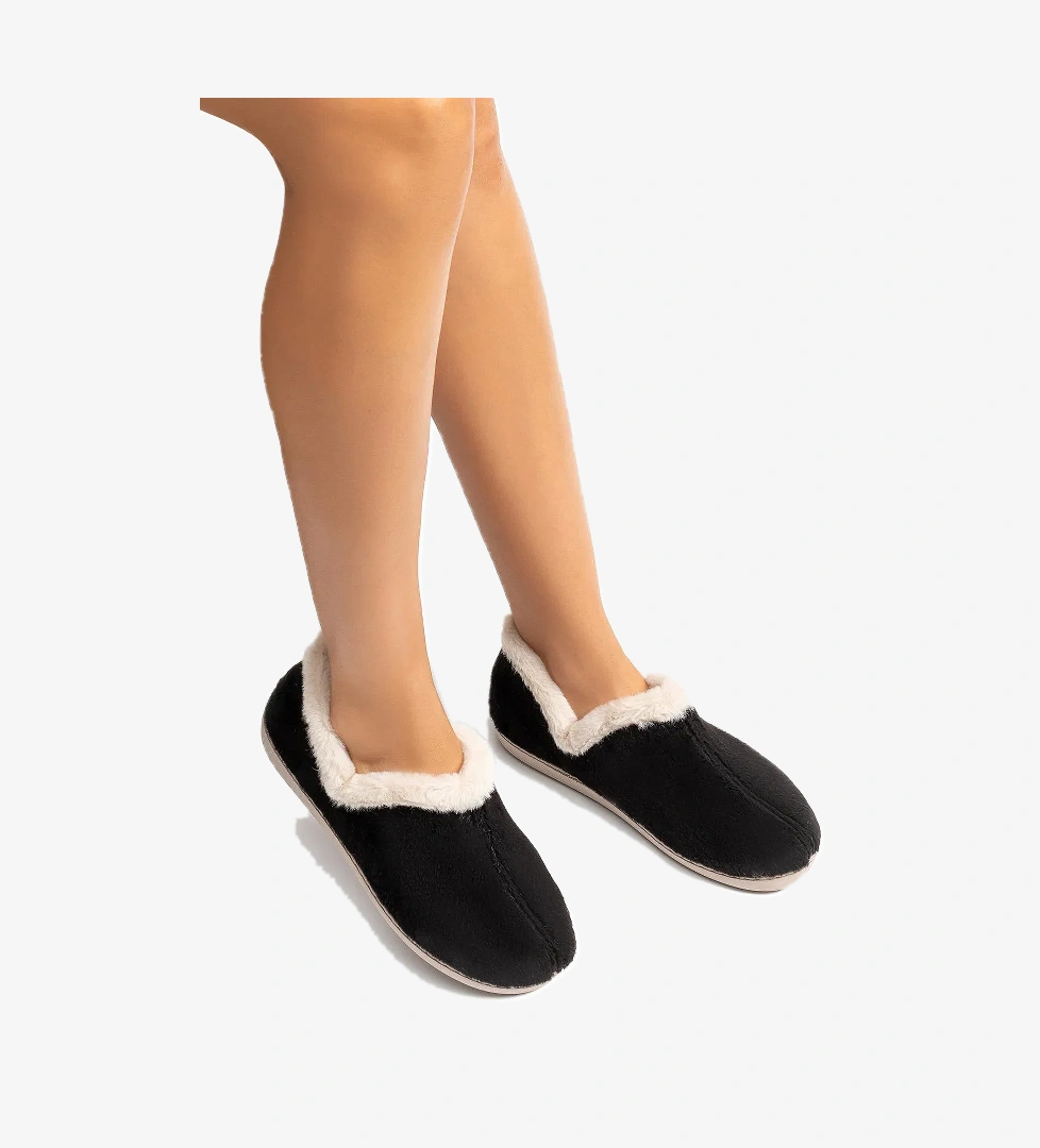 İmelda Kadın Ev Ayakkabısı Siyah 36/41 - Görsel 1