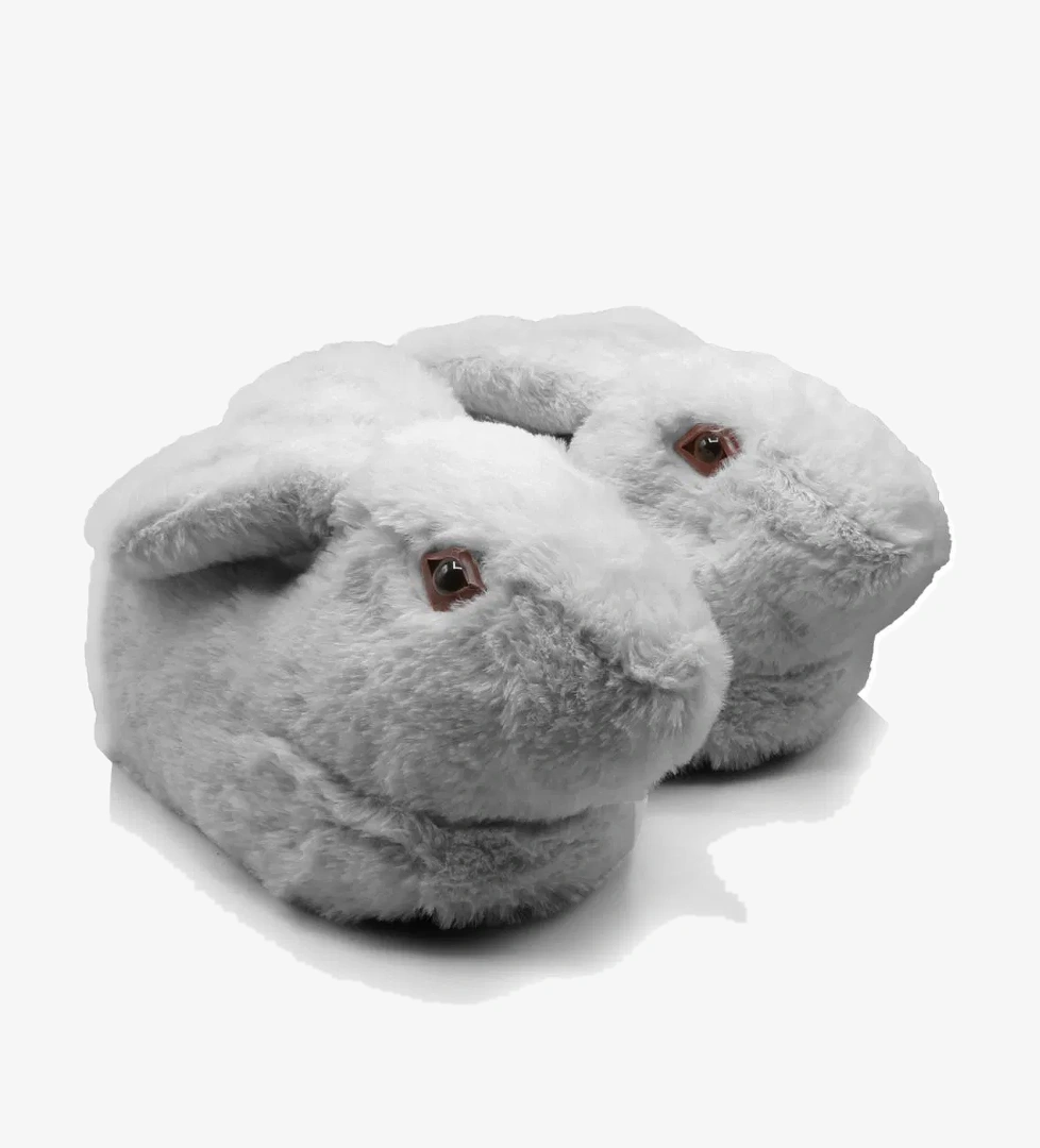 Zulu Kadın Hayvanlı Panduf Gri 36/41 - Görsel 1