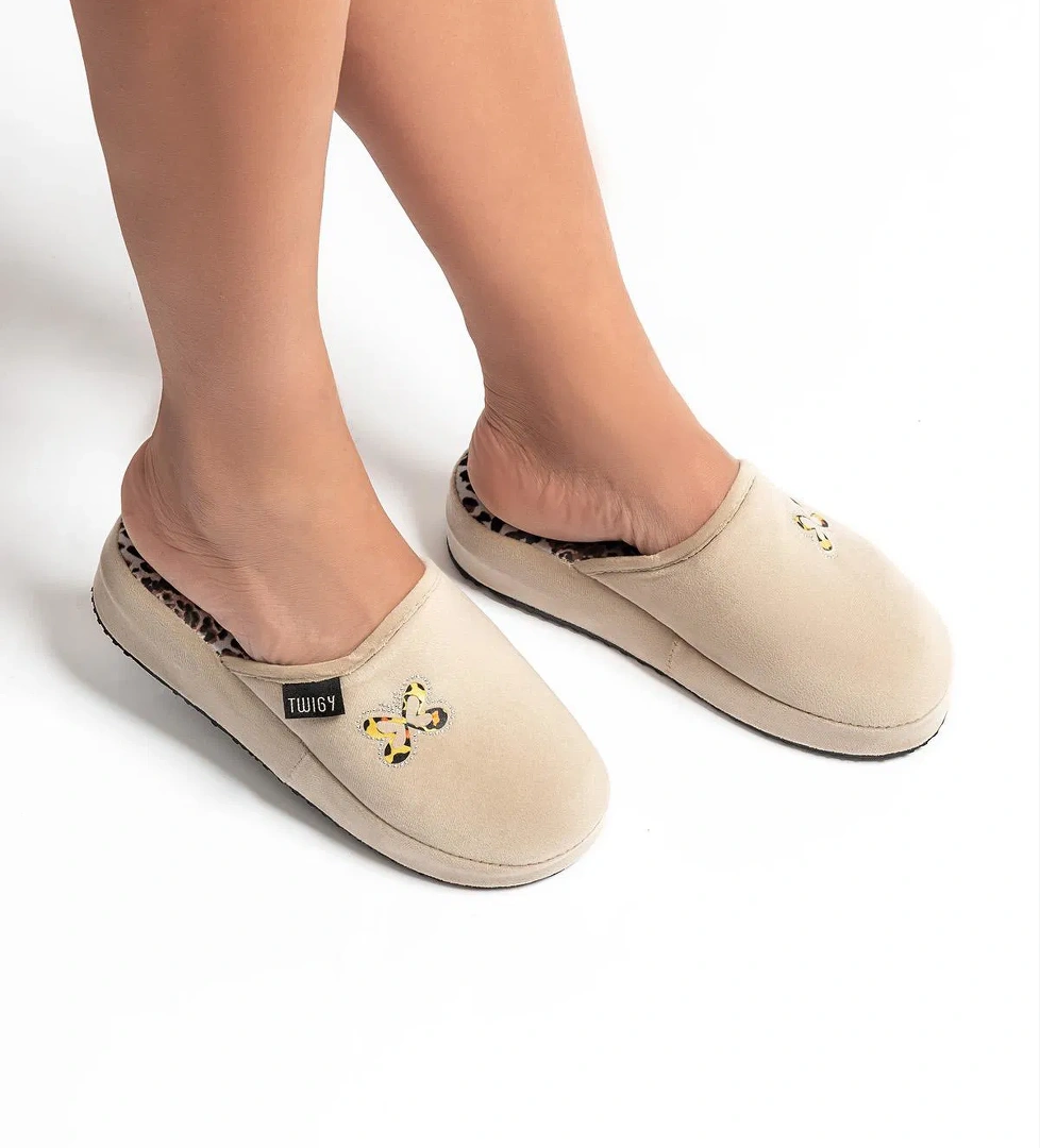 Twigy Kelebek Kadın Ev Terliği Bej 36/40 model görseli