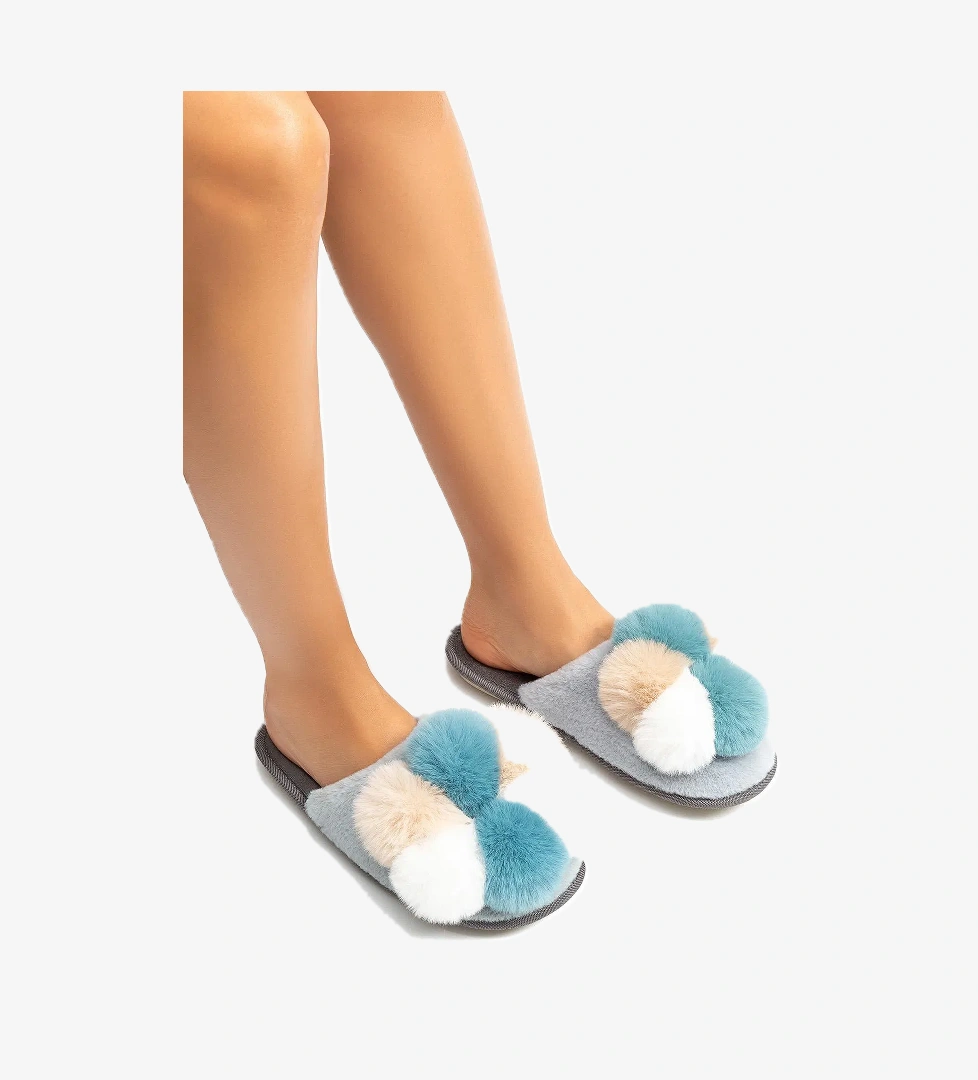 Tess Kadın Ev Terliği Mavi 36/41 - Görsel 1