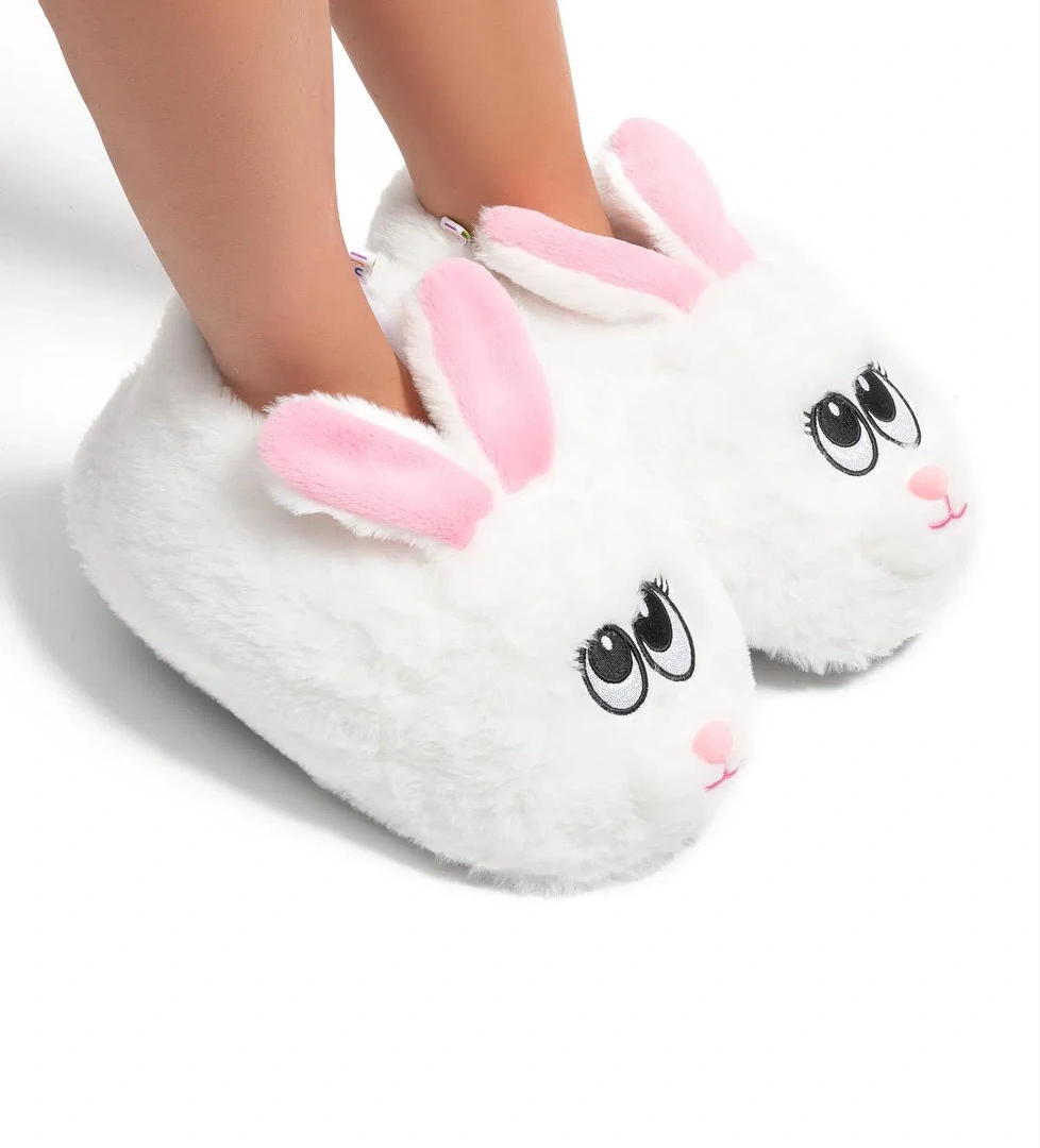 Raby Kadın Hayvanlı Panduf Beyaz 36/41 - Görsel 1