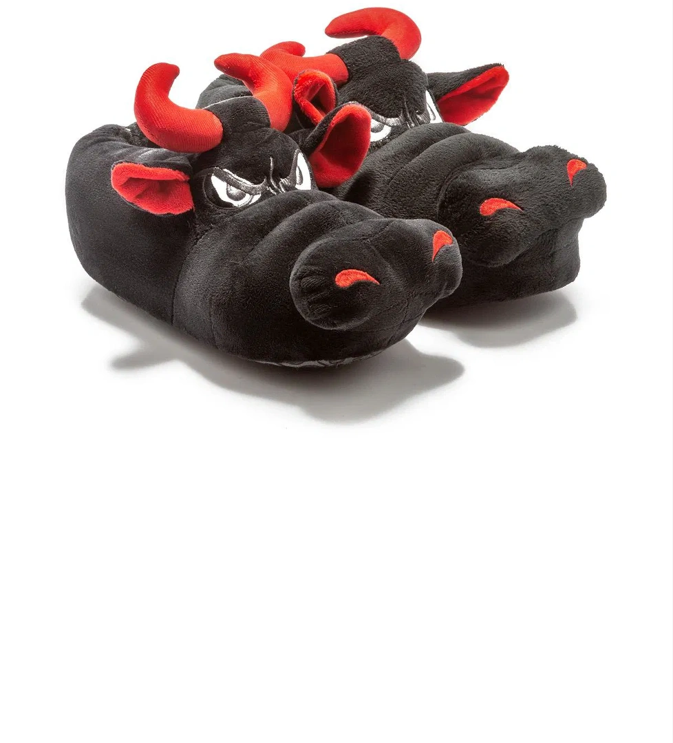 Twigy Boğa Kadın,Garson Boy Hayvanlı Panduf Siyah 36/41 model görseli