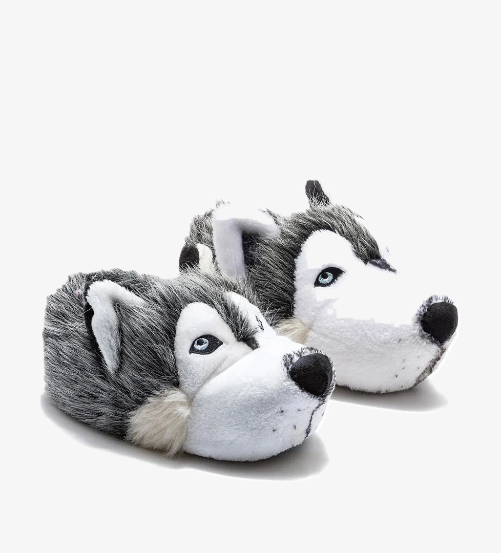 Twigy Husky Kadın, Garson Boy Hayvanlı Panduf Gri 36/41 model görseli