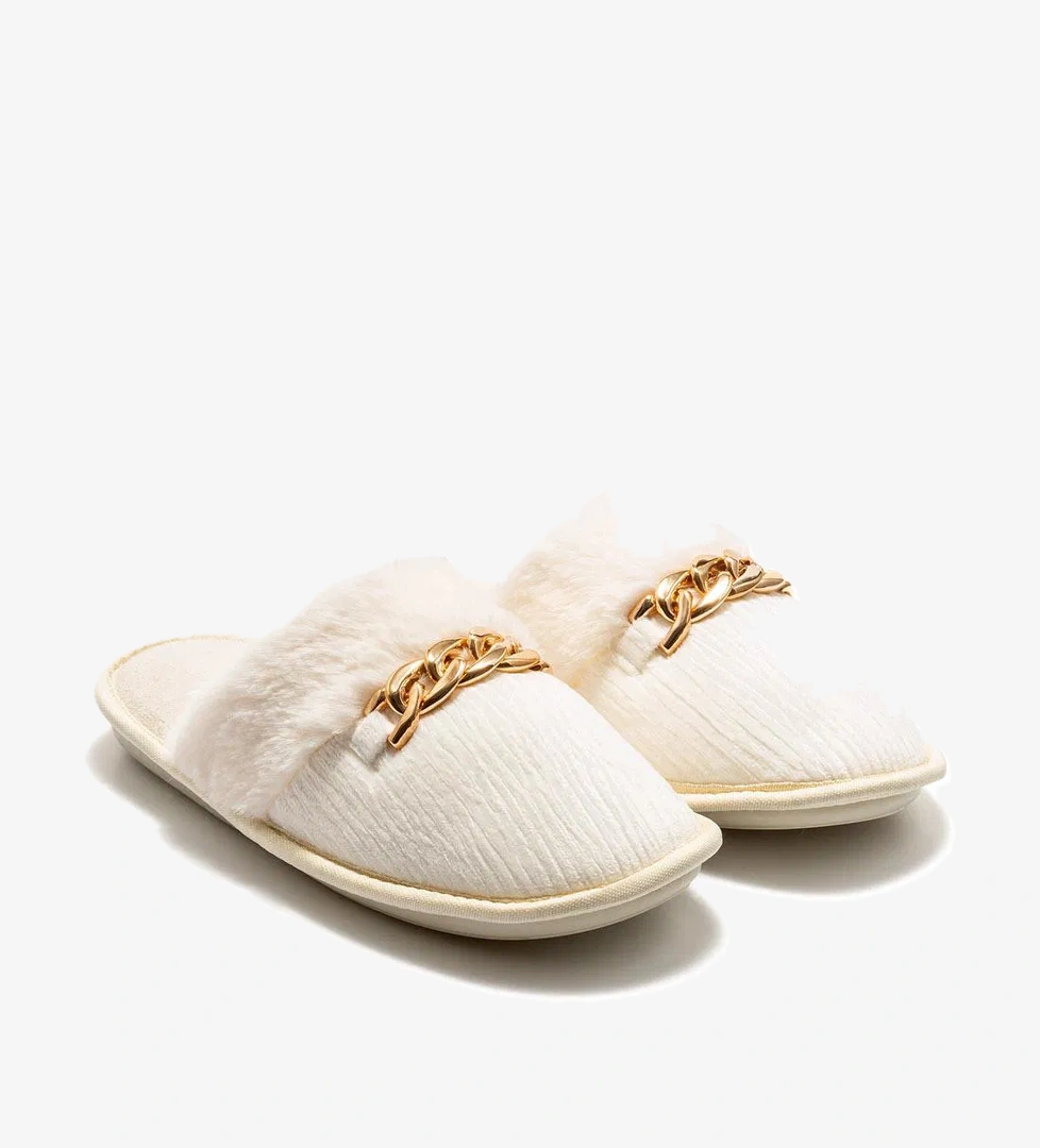 Nora Kadın Ev Terliği Krem 36/41 - Görsel 1