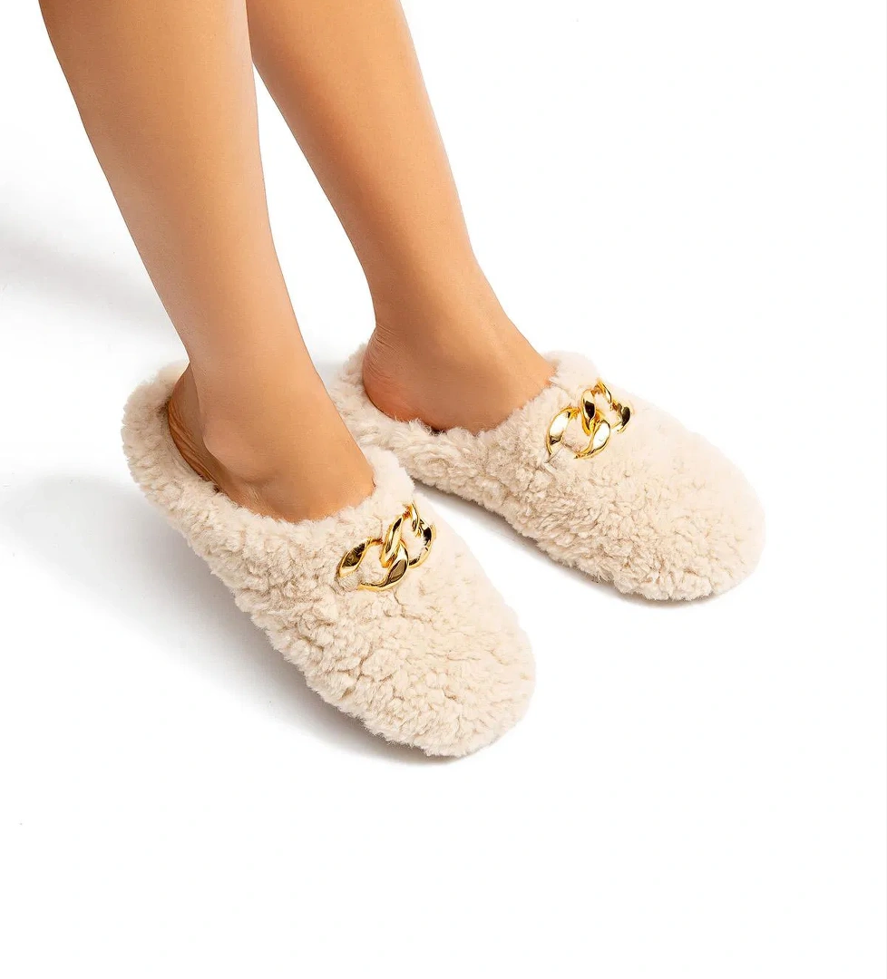 Mia Kadın Ev Terliği Bej 36/41 - Görsel 1