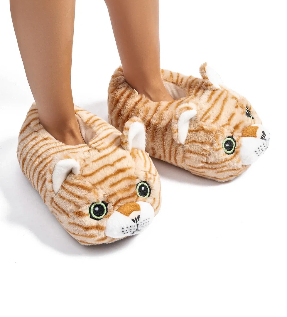 Pompik Kadın, Garson Boy Hayvanlı Panduf Sarı 36/41 - Görsel 1