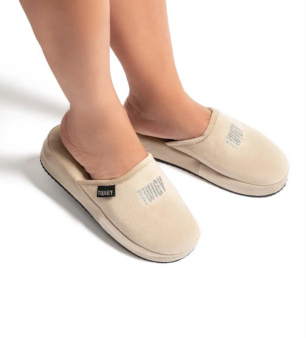 Shiny Kadın Ev Terliği Bej 36/40 - Görsel 1