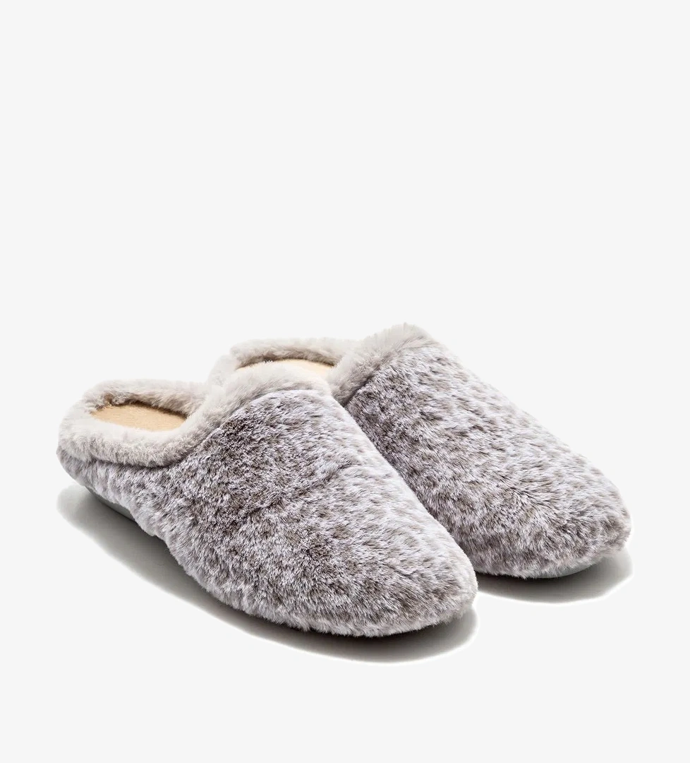 Twigy Leopar Kadın Ev Terliği Gri 36/41 model görseli