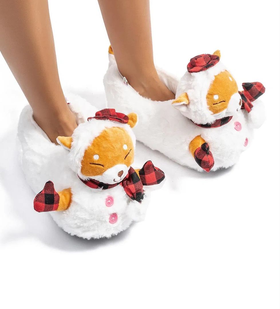 Twigy Eskimo Kadın,Garson Boy Hayvanlı Panduf Beyaz 36/41 model görseli