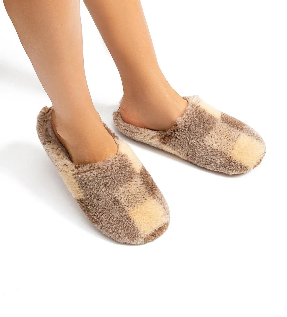 Daphe Kadın Ev Terliği Bej 36/41 - Görsel 1