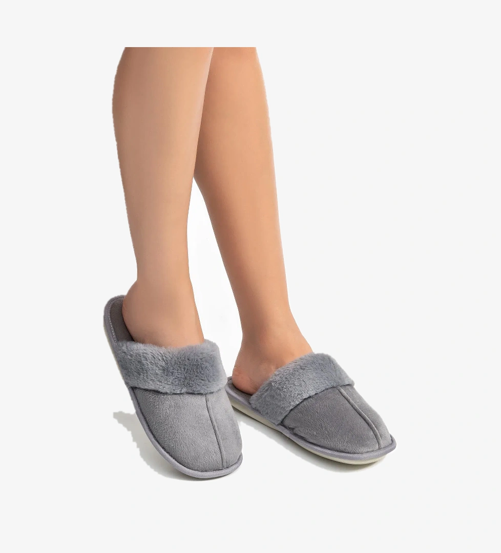 Ella Kadın Ev Terliği Gri 37/41 - Görsel 1