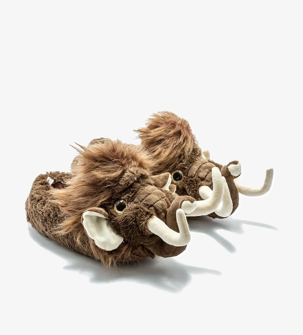 Twigy Mamut Kadın,Garson Boy Hayvanlı Panduf Kahverengi 33/38 model görseli