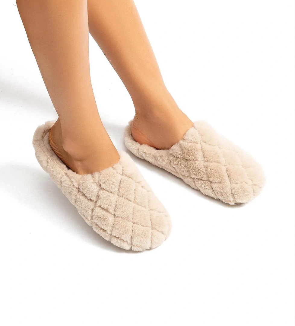 Eve Kadın Ev Terliği Bej 36/41 - Görsel 1