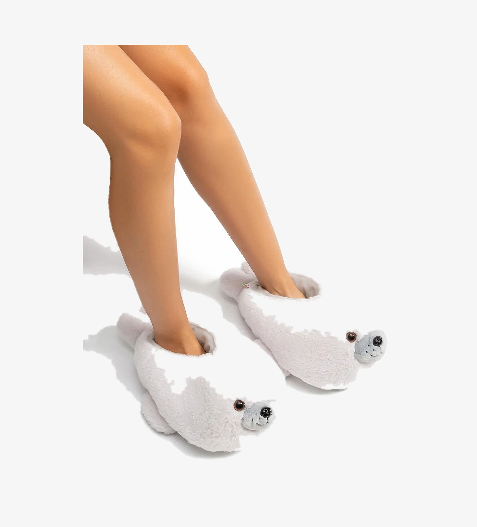 Foka Kadın Hayvanlı Panduf Gri 36/41 - Görsel 1