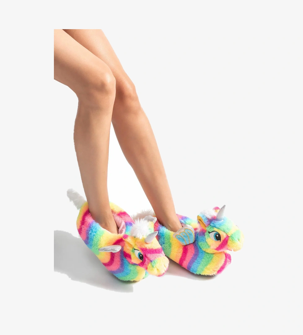 Rainbow Kadın Hayvanlı Panduf Renkli 36/41 - Görsel 1