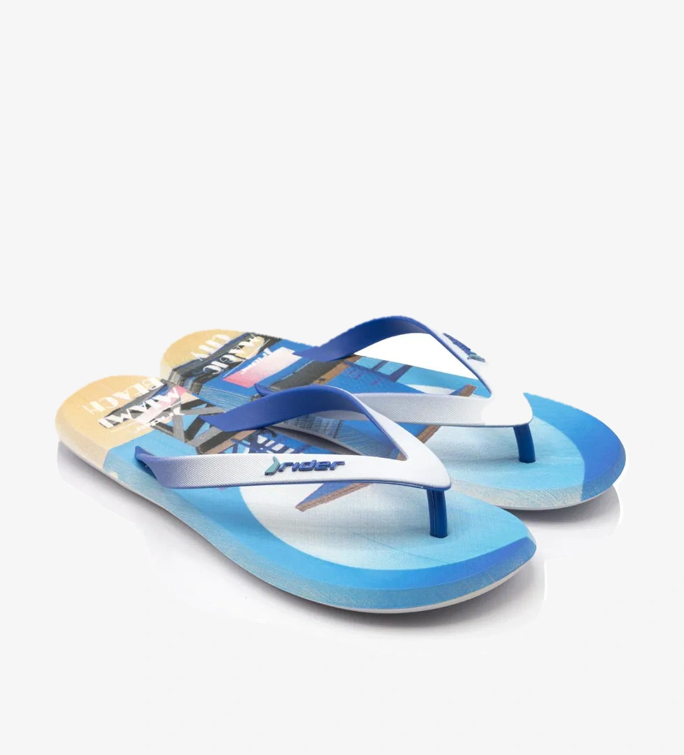 Energy Erkek Parmak Arası Terlik Mavi Beyaz 39/46 - Görsel 1