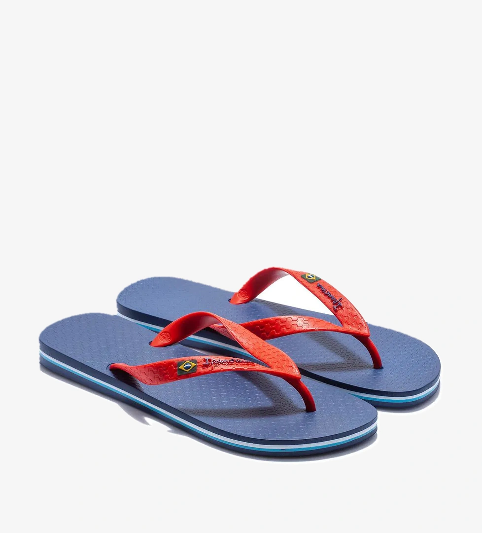 Clas Brazil Erkek Parmak Arası Terlik Kırmızı Mavi 39/48 - Görsel 1