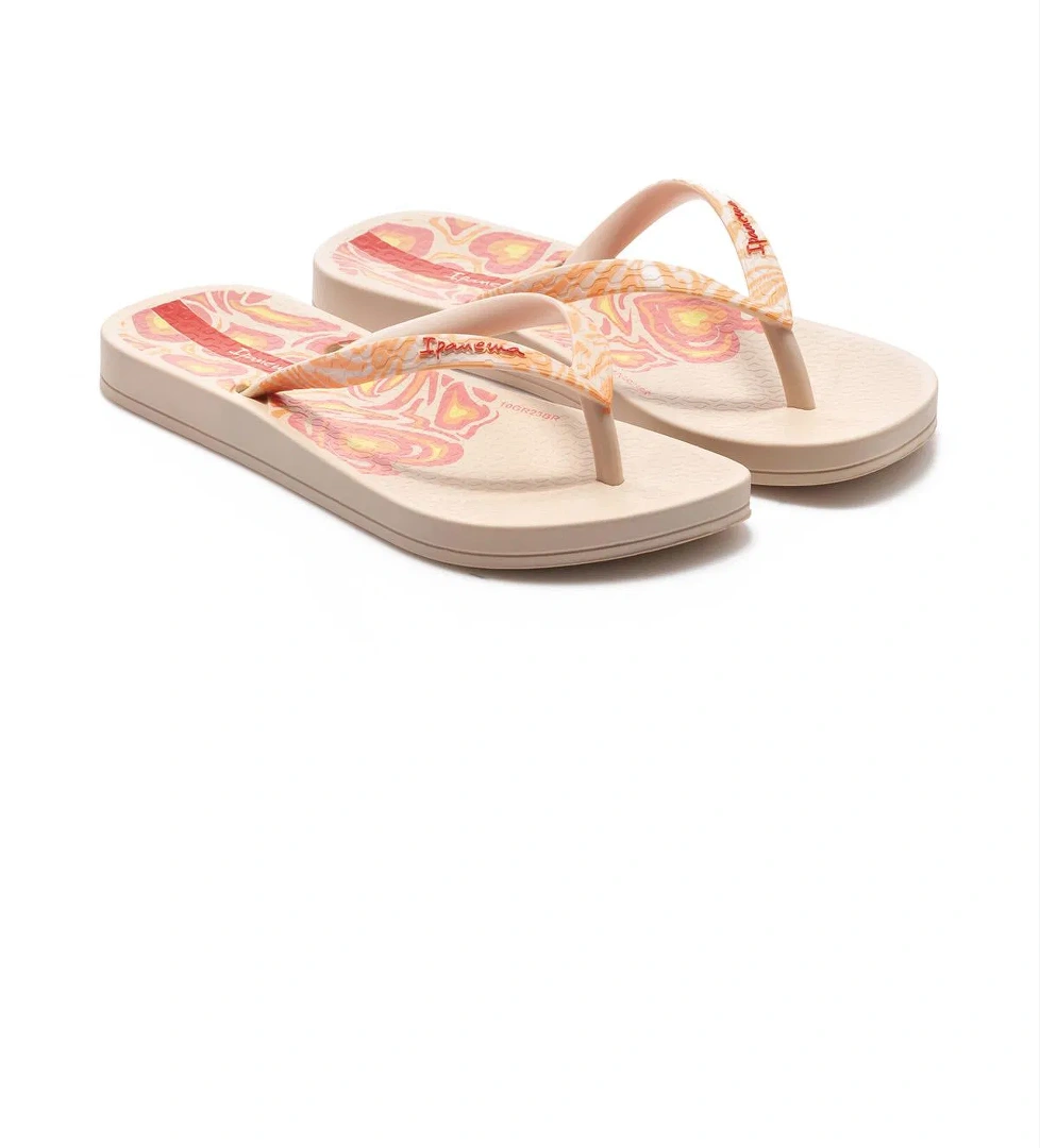 Ipanema Nostalgic Hearts Çocuk Parmak Arası Terlik Bej 25/35 model görseli