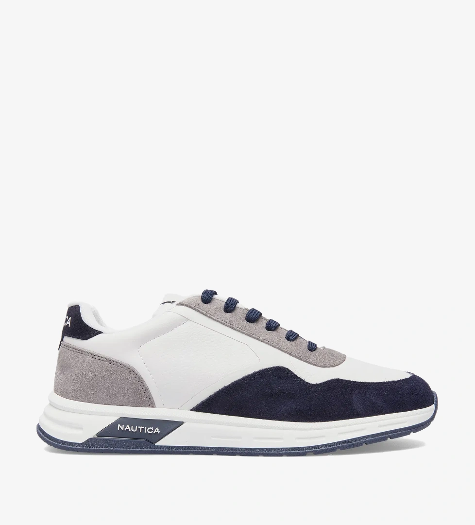 Nautica Erkek Lacivert Renk Bloklu Sneaker - Görsel 1