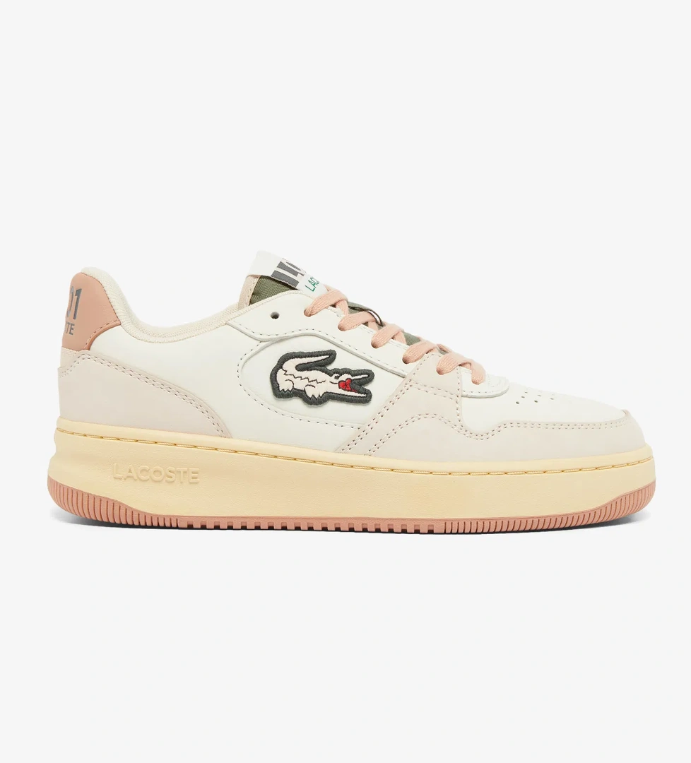Lacoste L001 Court Kadın Krem Sneaker - Görsel 1