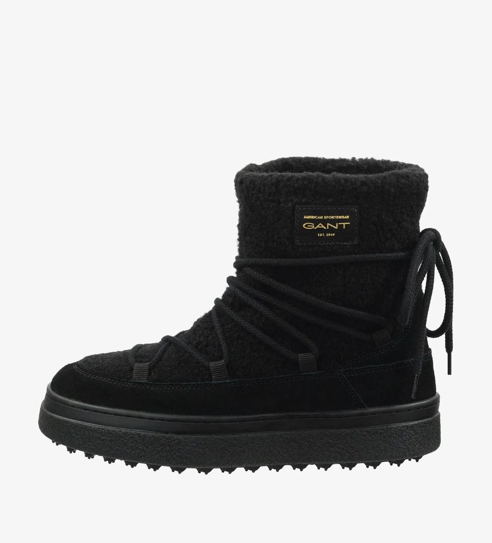 Gant GANT Kadın Siyah Bağcıklı Snowhill Yün Bot model görseli