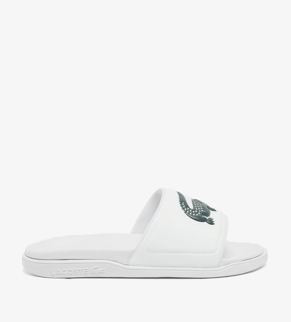 Lacoste Serve Slide Dual Erkek Beyaz Terlik - Görsel 1