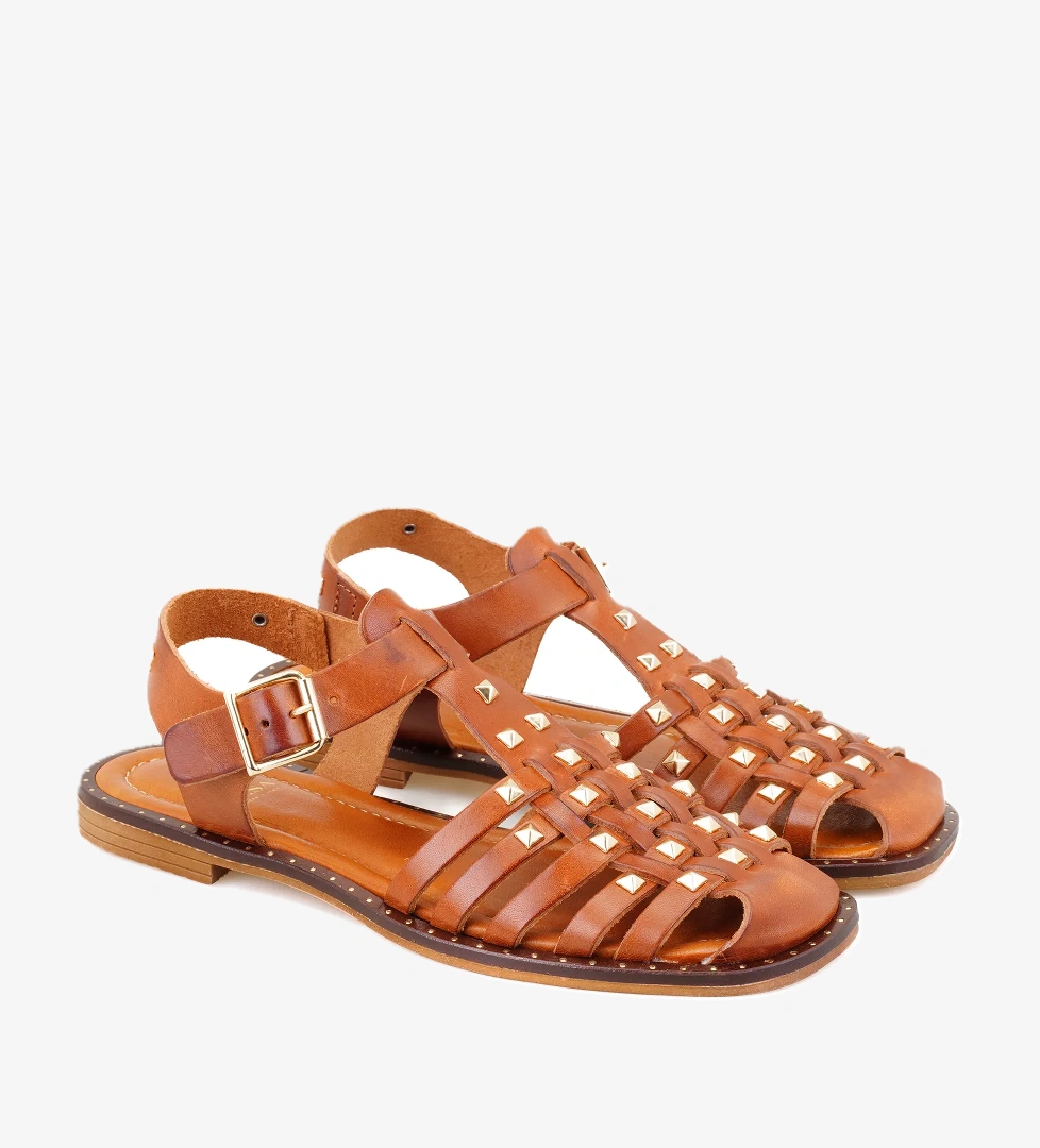 Desa Firida Taba Kadın Ayarlanabilir Tokalı Deri Sandalet model görseli