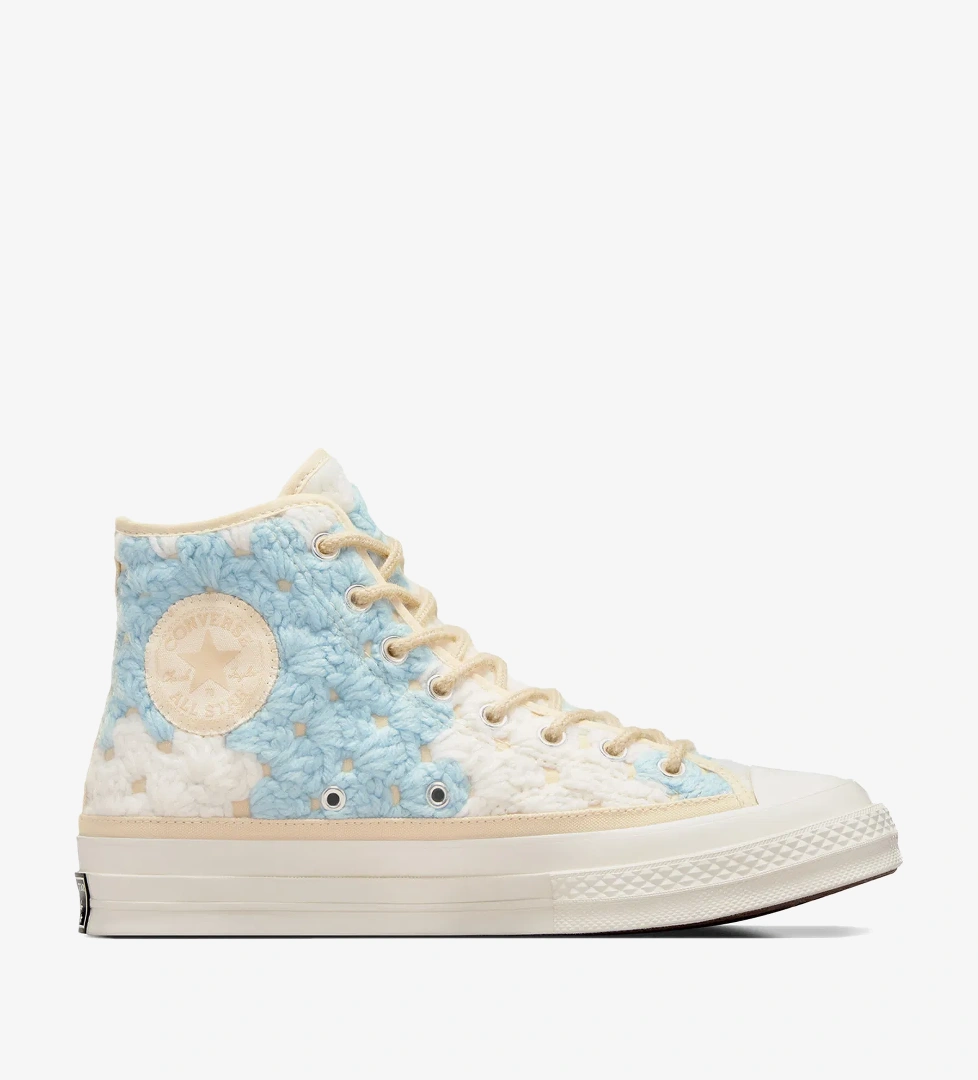 Converse Upcycle Crochet Blankets Chuck 70 Unisex Mavi Sneaker