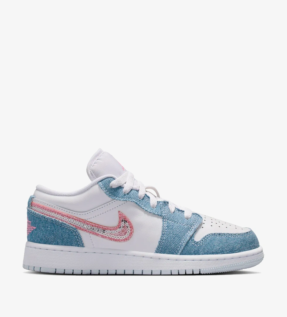 Jordan Air 1 Low SE Genç Çocuk Mavi Spor Ayakkabı