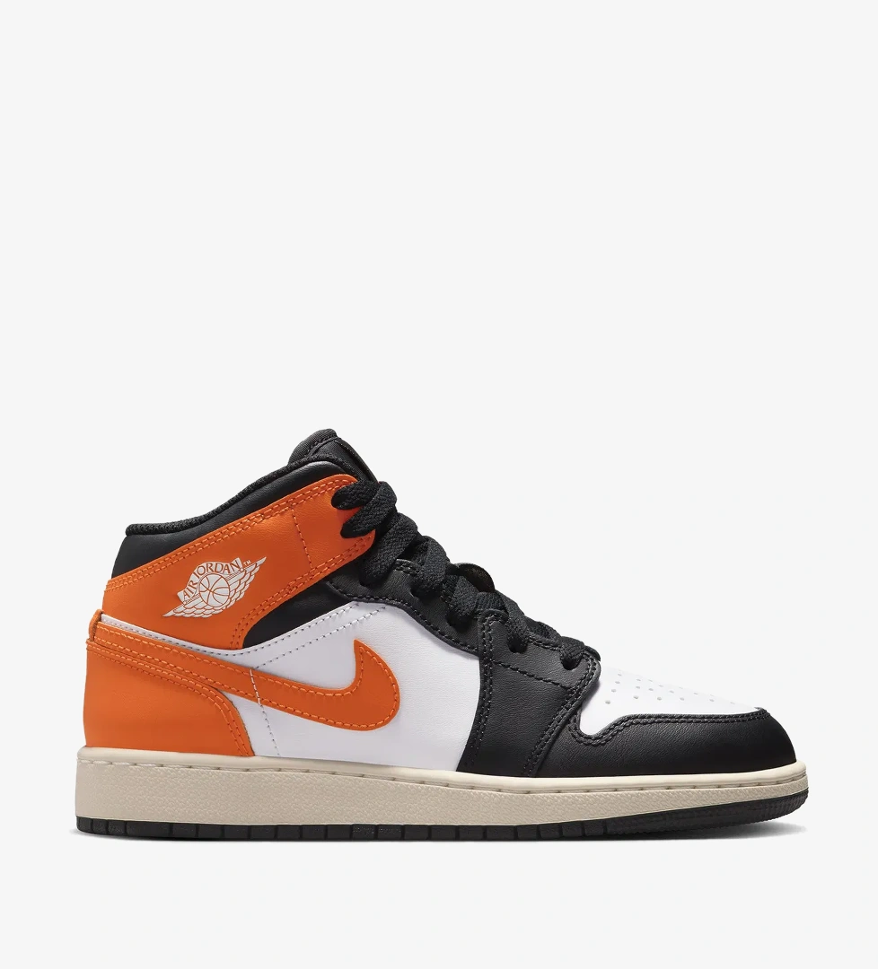 Jordan Air 1 Mid Genç Çocuk Turuncu Spor Ayakkabı - Görsel 1