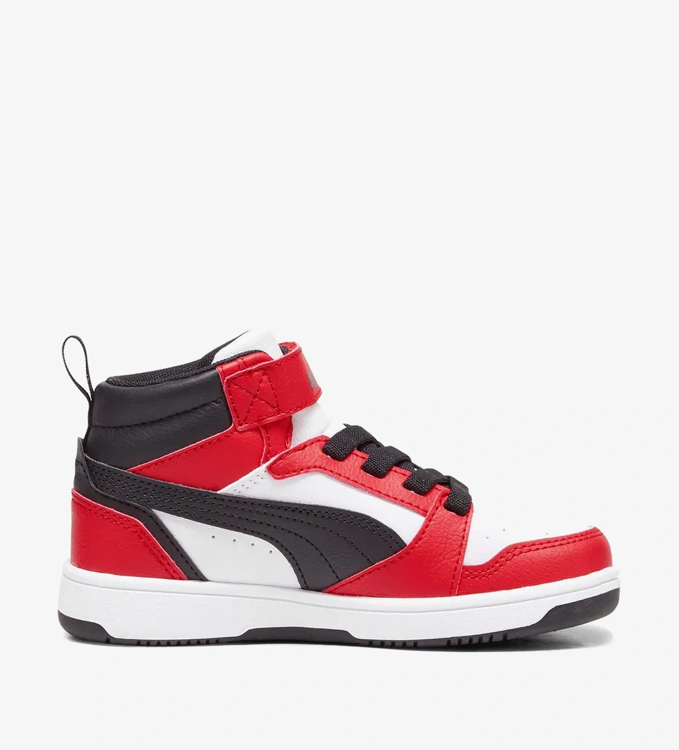 Puma Rebound V6 Mid AC+ PS Çocuk Kırmızı Spor Ayakkabı - Görsel 1