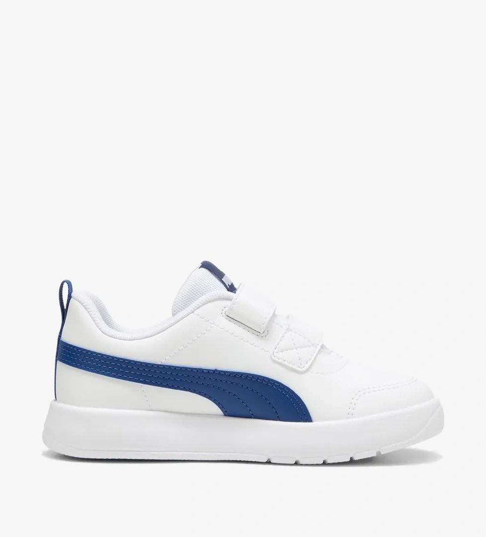 Puma Courtflex V3 V PS Çocuk Beyaz Spor Ayakkabı - Görsel 1