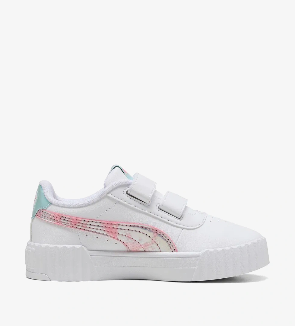 Puma Carina 3.0 Space Belle V PS Çocuk Beyaz Spor Ayakkabı - Görsel 1