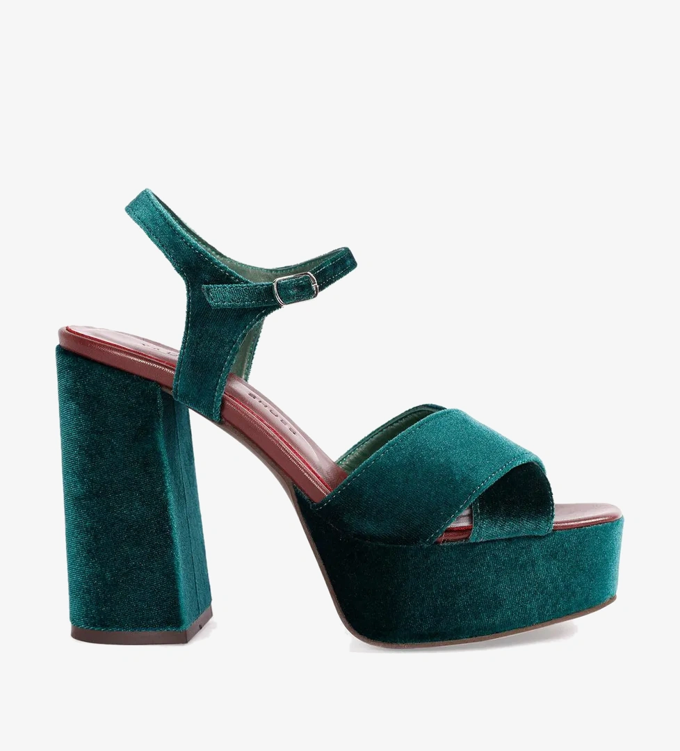 Yargıcı YARGICI Kadife Kumaşlı Platform Ayakkabı model görseli