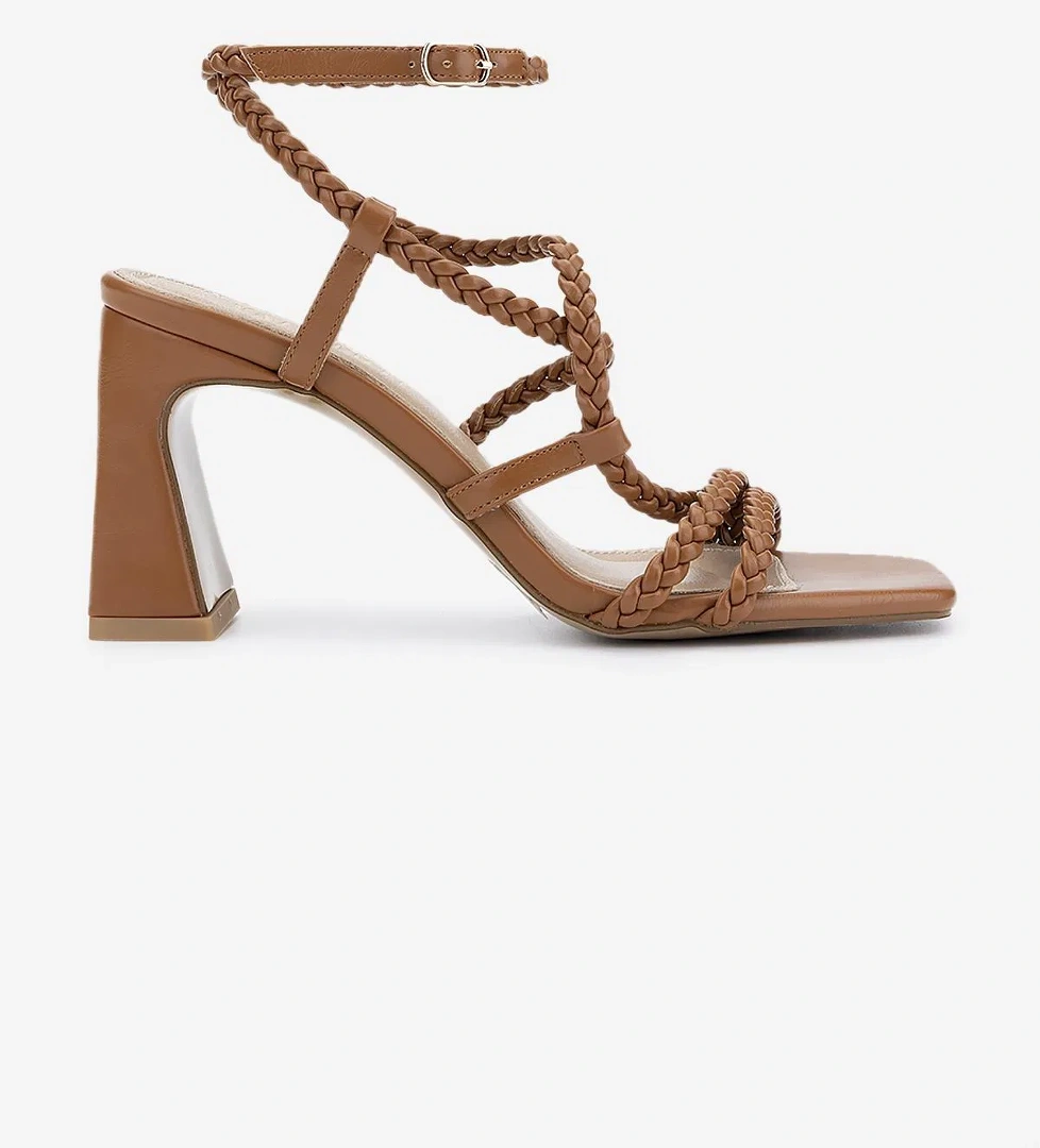 Valmenti Kadın Vegan Taba Topuklu Ayakkabı - Görsel 1