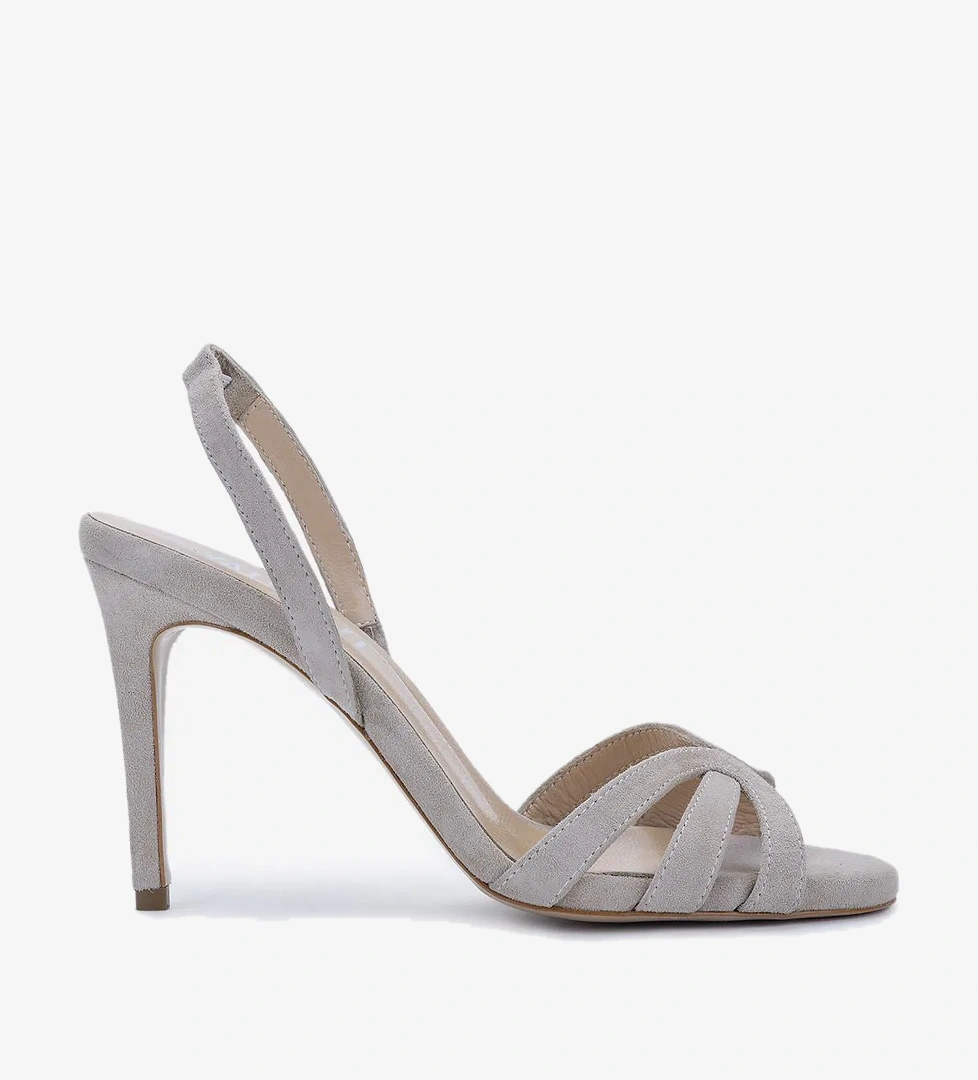 Valmenti Valmenti Kadın Bej Süet Topuklu Ayakkabı model görseli