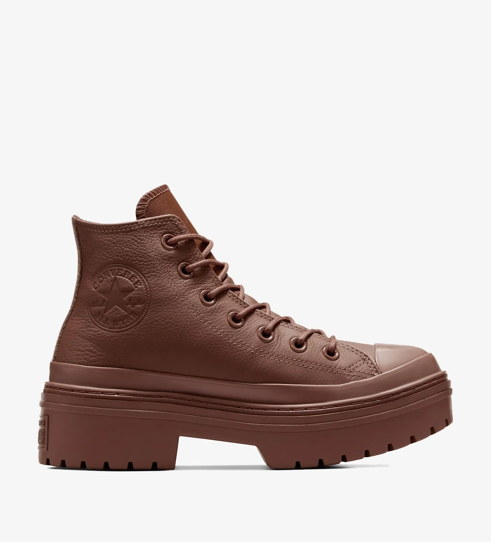 Converse Chuck Taylor All Star Lugged Heel Kadın Kahverengi Deri Platform Bot